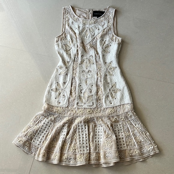 Needle&Tread Dress Size 2 Embellished Chiffon - Picture 5 of 17